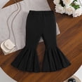 thumbnail image 6 of JCCXIN Girls Flare Pants Baggy Bow Elastic Waist Stretch Pants Outdoor Playwear Summer Casual Everyday Wear Cute Street Bottoms,Black,2-3 Years, 6 of 8