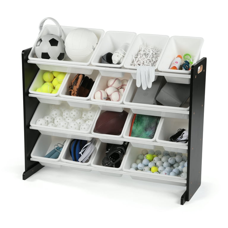 Humble Crew Cambridge White Toy Storage Organizer with Shelf and 9