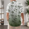 thumbnail image 5 of Ankishi Beach Shirts for Men Palm Tree Gradient Short Sleeve Button Down Shirts Summer Casual Tops for Travel, 5 of 6