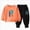 A22-Orange, variant on Toddler Boy Clothes Boy Fall Winter Outfit School Casual Long Sleeve Letter Sweatshirt Plaid Jogger Pants Set 2T 3T 4T 5T 6T 7T 8T 9T Little Boys Winter Outfits Clothes(4-5 Years,Blue)
