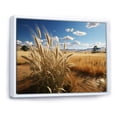 thumbnail image 2 of Designart "Meadow Gold Harvest Horizon II" Landscapes Framed Wall Art - Traditional Beige Prairies Entryway Framed Wall Art Print, 2 of 6