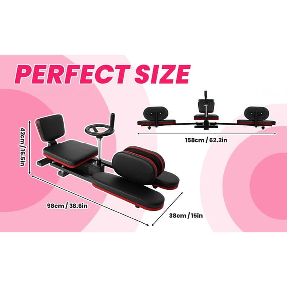 Tanfengu ,0-180° Adjustable Leg Stretch Machine, 38.6 × 16.5 × 15in Heavy Duty Steel Stretcher, for Home Gym,Yoga, Ballet Training