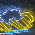 thumbnail image 2 of Craftnamesign Cheers Neon Sign, Beer Wall Art, Bar Pub Led Light Wall Decor, 2 of 4