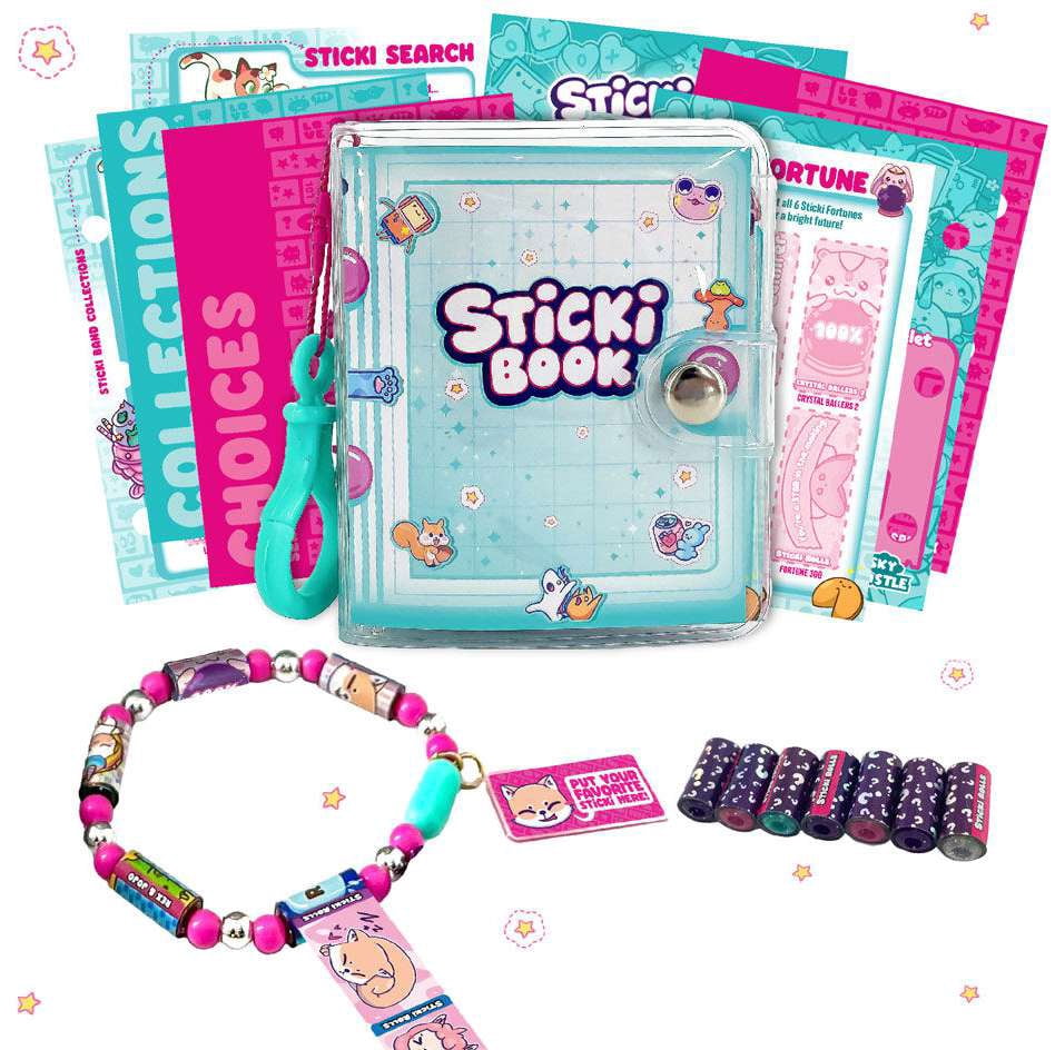 STICKI ROLLS Sticki Book - Wearable & Shareable Sticker Bracelet + Collection Book
