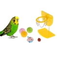 thumbnail image 2 of Mas Pájaro Juguetes para Masticar Baloncesto Aro Prop Prop + 4 Piezas + 1 Pieza Campana Gloria Juguete de baloncesto Parrot, 2 of 9