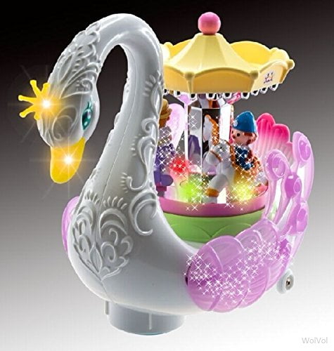 TECHEGE Musical Swan Toy Gift Box for Kids