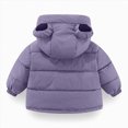 thumbnail image 2 of WXFAZCVU Baby Quilted Jacket with Hood Bear Ears Outwear Boys Girls Warm Winter Clothes Size 2-3 Years, 2 of 4