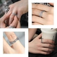 thumbnail image 5 of ChainsHouse Silver Vintage Rings for Men Women Wing Shaped Stainless Steel Band Ring Birthday Christmas Jewelry Gift, 5 of 10