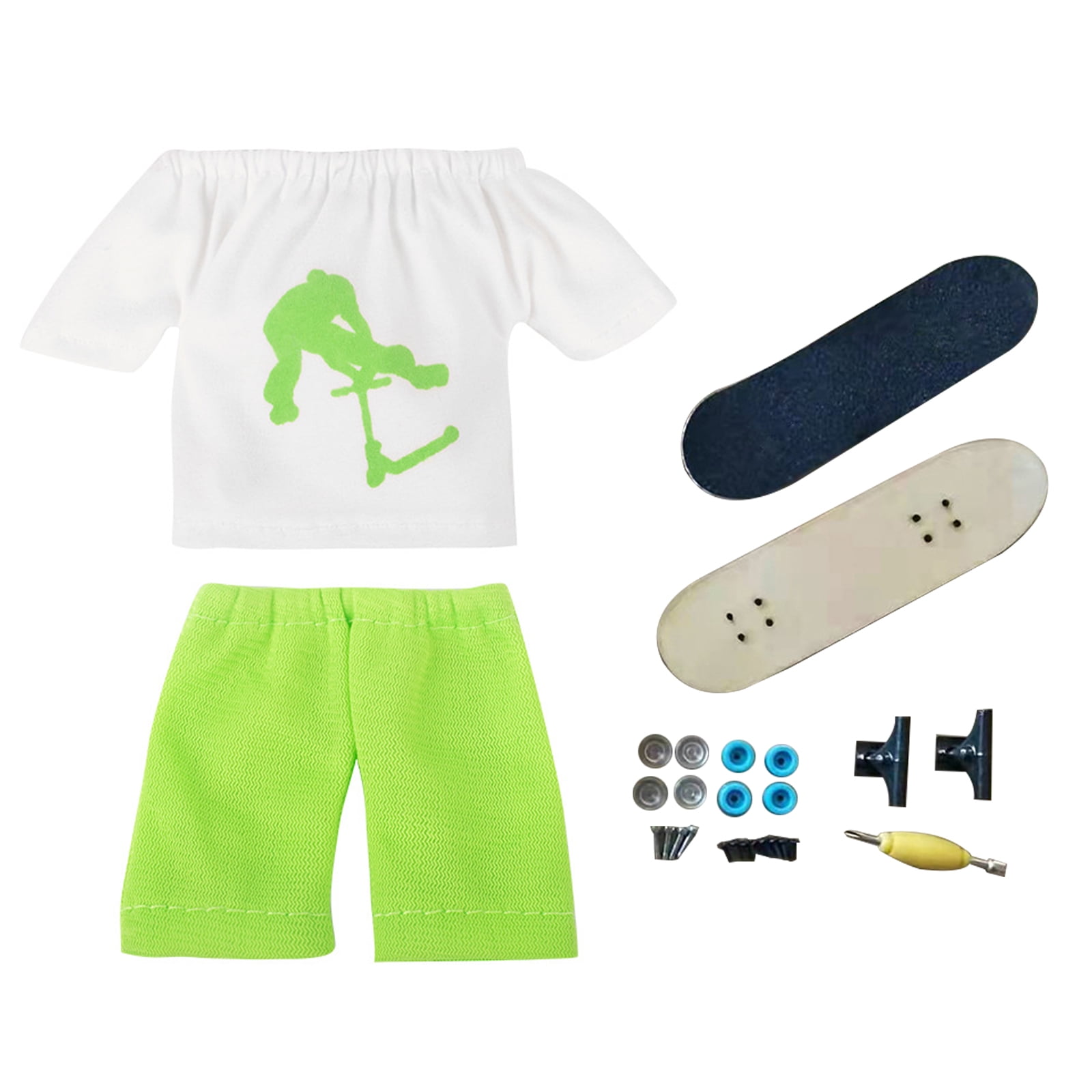 Kids Fingerboard Mini Finger Playset Finger Skateboard Set, Finger