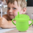 thumbnail image 3 of Joernso Water Cup Soft Leakproof Silicone Baby Straw Feeding Drinking Glass for Home, 3 of 8