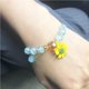 thumbnail image 4 of Brazalete Minnieouse con cuentas de flor dulce Azul 8x1x8cm, 4 of 6