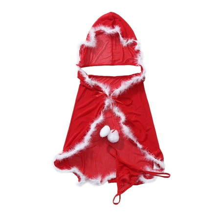 

HIBRO Holiday Lingerie for Women plus Size Christmas Lace Women Underwear Dress Temptation Mesh Perspective Pajamas