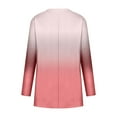 thumbnail image 5 of Okbop Womens Tops Casual,Spring And Autumn Round Neck Gradient Color Long-Sleeved Casual Pocket T-Shirt Top Victorian Blouse Breast Cancer Shirts for Women, 5 of 5
