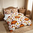 thumbnail image 2 of Erosebridal Cartoon Turkey 7-Piece Twin Bedding,Happy Thanksgiving Bedding Comforter Set,Brown,Reversible, 2 of 6