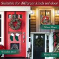 thumbnail image 3 of Wreath Hanger Door Hook For Christmas Door, 2pcs Metal Wreath Holder, Wreath Hook For Front Door, Christmas Wreath Hook Above The Door Hook Holder, Wr, 3 of 4