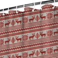 thumbnail image 3 of Red Christmas Reindeer Pattern Shower Curtain 72"x72" ,Bathroom Decorative Shower Curtains Set with 12 Hooks,Modern Waterproof Washable Shower Curtain, 3 of 6