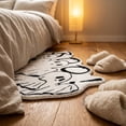 thumbnail image 5 of Gothic Rug Ghost "Boo!" Indoor Halloween Rug 15.8"x23.6", Plush Gothic Cute Fun Halloween Bathroom Rugs Non Slip Kitchen Mat, Halloween Throw Area Rugs for Front Door Indoor Doormat, 5 of 6
