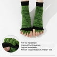 thumbnail image 5 of New Breathable Split Toe Socks Colorful Toes Yoga Socks Female Exposed Toe Socks for Correcting Thumb Eversion Five Finger Socks (Color Pink,One Size), 5 of 6