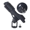 thumbnail image 4 of AWHAO ABS Plastic Fishing Pole Holder Adjustable Mounting Bracket for Kayak Canoe Boat Black Base, 4 of 9