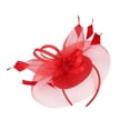 thumbnail image 2 of 2023 Fascinator Hat Flower Feather Mesh Tea Party Hairband for Women, 2 of 4
