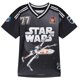 thumbnail image 1 of Camiseta tipo jersey de fútbol STAR WARS Rebels de malla negra y plateada, 1 of 4