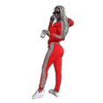 thumbnail image 3 of Womens 2 Pcs Athleisure Sports Wear Tracksuit Hoodie Pants Set, 3 of 4