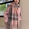 thumbnail image 4 of Bufanda para hombres y mujeres Bufanda de cuello Bufanda de invierno a cuadros Sensación de cachemira suave unisex para hombres y mujeres Bufanda de otoño invierno Suave Clásico Cálido, 4 of 5