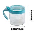 thumbnail image 3 of SSZMDLB under $5 Glass Mixing Jar, Kitchen Seasoning Container with Flip Lid, Transparent Spice Storage Bottle, Countertop Condiment Dispenser for Home Restaurant, Food Grade Glass Jar, 3 of 6