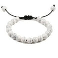 thumbnail image 4 of Minnieouse minimalista de piedras preciosas naturales regalo para unisex para mujer para hombres idea de regalo línea negra+blanco Type2 NO2, 4 of 6