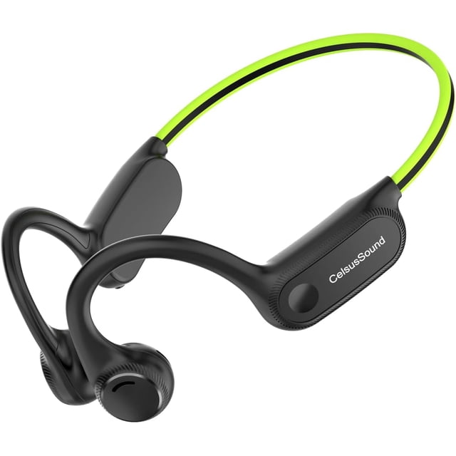 Generic Bone Conduction Headphones with Noise-Canceling MIC, Bluetooth Waterproof Sport Headphones, Open Ear Stereo Headphones up to 10H Playtime, Wireless Headset for Running and Workout (Black)