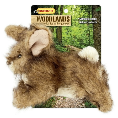 UPC: 0076158162815 | Rufffin It Woodlands Plush Dog Toy Rabbit Small — Dog Toy Holiday Gift Idea