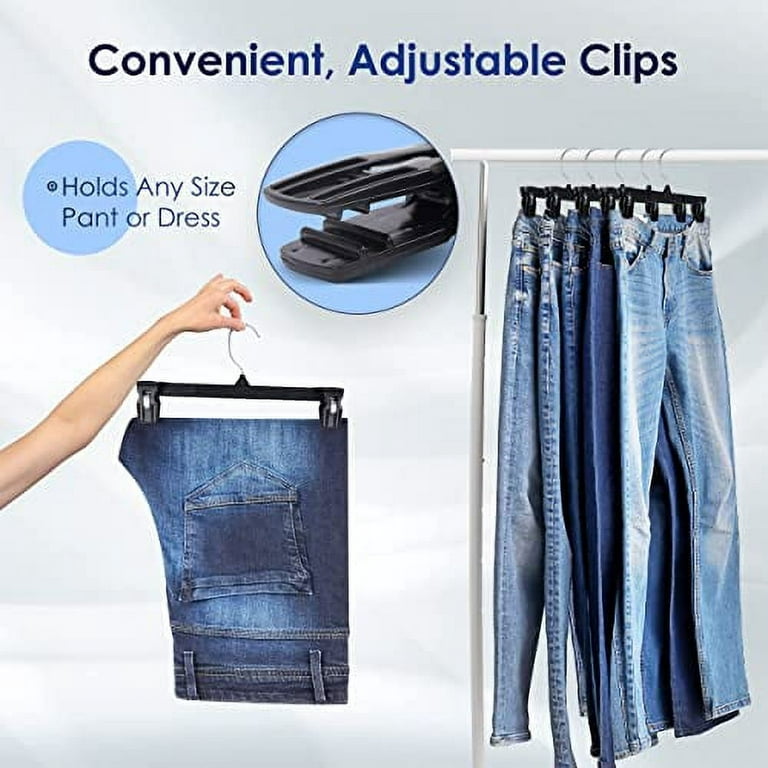Plastic Skirt Hangers - 14 Length/ 4 5/8 Neck - 100/Box - Clear - WAWAK  Sewing Supplies
