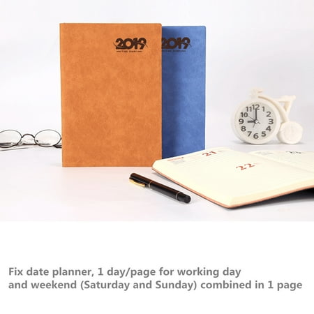 2019 Planner Book Weekly Journal Medium A5 Scheduler Diary Plan Day