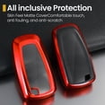 thumbnail image 2 of Key Fob Cover Compatible with Ford Fusion Bronco F-150 F-250 F-350 F-450 F-550 Ranger Figo Keychain Case Holder Protector,gold-black, 2 of 8