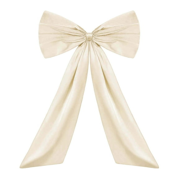 Large 23.6 Inch Decorative Bow | Party Wedding Baby Shower Christmas Tree Decoration | 6 Colors Available | Cloth Material | 60x27cm Size