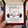thumbnail image 5 of Lifts My Heart! - Forever Love Necklace - White Gold or Yellow Gold - Gift Box, 5 of 5