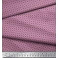 thumbnail image 3 of Soimoi Purple Poly Georgette Fabric Geometrical Star Geometric Printed Fabric 1 Yard 42 Inch Wide, 3 of 3