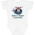 thumbnail image 3 of Inktastic Nana and Poppy Love Me Boys Baby Bodysuit, 3 of 5