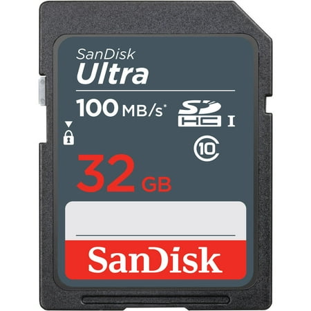 SanDisk 32GB Ultra SDHC UHS-I Memory Card - 100MB/s, C10, SDHC - SDSDUNR-032G-GN3IN