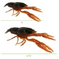 thumbnail image 3 of Tackle HD 5-Pack Hi-Def Craw Bass Lures, 3D Scanned From Live Crawfish, 3.75-Inch Soft Plastic Crawfish Lures for Bass Fishing, Rubber Fishing Lures for Freshwater, Alabama Craw, 3 of 6
