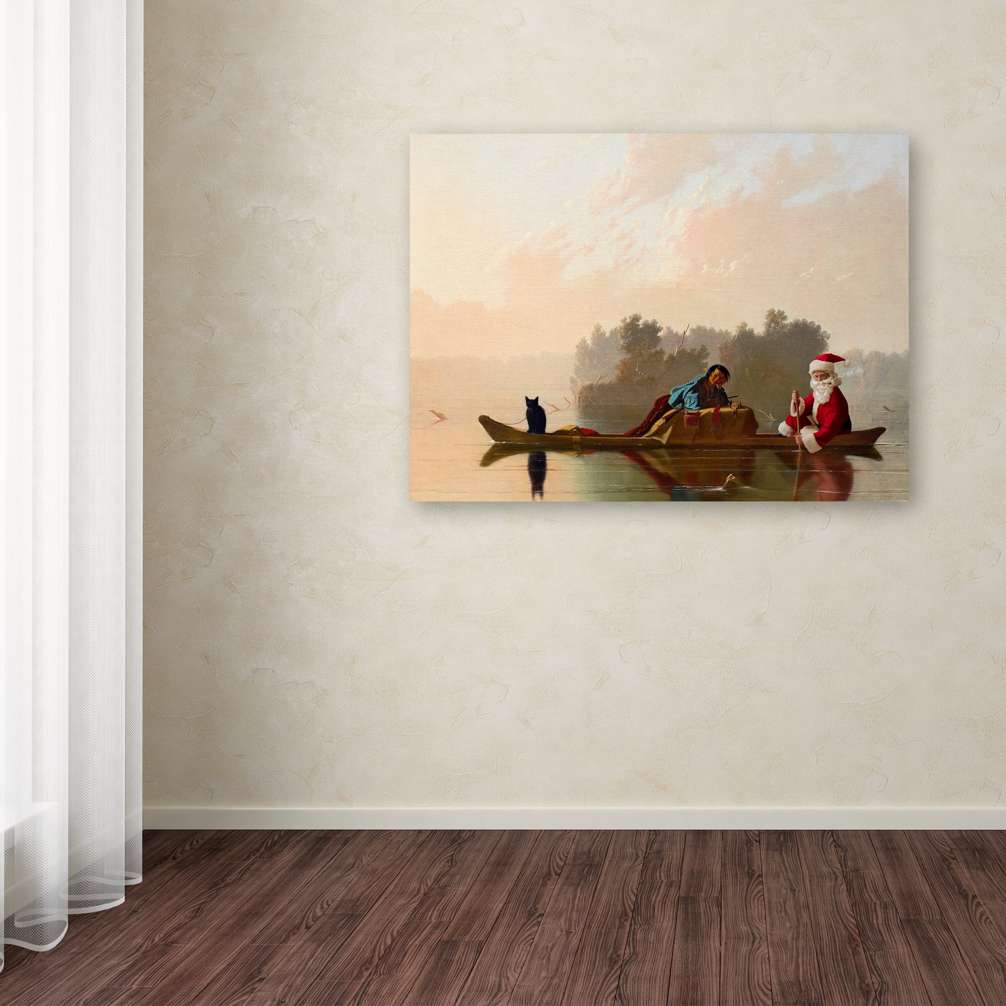 Trademark Fine Art 'Bingham - Fur Traders Descending the Missouri' Canvas Art by Ed Wheeler