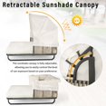 thumbnail image 4 of 57" Outdoor Patio Daybed Rattan Daybed Outdoor Sunbed with Detachable Pillows for Patio, Backyard, Pool, Beige, 4 of 9