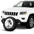 thumbnail image 3 of KAKALAD Vintage tropical summer palm trees sunset Spare Tire Cover Weatherproof Universal Vehicle Accessories 16 Inch, 3 of 7