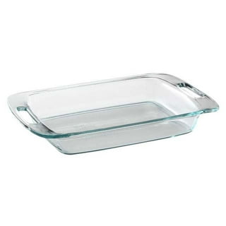Easy Grab® 4-piece Glass Bakeware Set with Red Lids