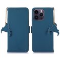 thumbnail image 6 of Nalacover for iPhone 13 Pro Max Synthetic Leather and Soft TPU Case,360 Protection Flexible Luxury Magnetic RFID Flip Wallet Card Slots Kickstand Shockproof Cover with Cute Pendant.Blue, 6 of 8