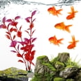 thumbnail image 4 of FXMLRLK 2-Pieces Fish Tank Artificial Plants, Fish Tanks Decoration Plants, Fish Tank Decor, Aquarium Decor Plastic Plants, Red, 4 of 9