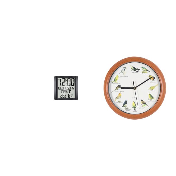 Reloj De Pared Digital Moderno Con Forma De Pájaro Para Sala De Estar, Dormitorio, Oficina, Cocina, Decoración Del Hogar. Reloj De Escritorio Colgante Versátil Y Práctico, 12/24 Horas.