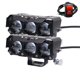 thumbnail image 1 of SGACAI Foco de motocicleta de dos colores, luces LED antiniebla de haz alto/bajo para automóvil, SUV, UTV, 12 V, 24 V, mini lente de luz, faro para camiones, luz de conducción, luz LED para motocic, 1 of 7