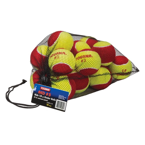 Tourna Kids #3 Red Balls 18 ct Bag