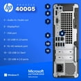 thumbnail image 3 of Restored HP 400G5 ProDesk Desktop PC | Windows 11 Pro | Intel i5-8500 | 16GB RAM - 250GB NVME + 500GB SSD | 22" Monitor | RGB Keyboard & Mouse | AX200 WiFi + BT | Home Office Computer (Refurbished), 3 of 8